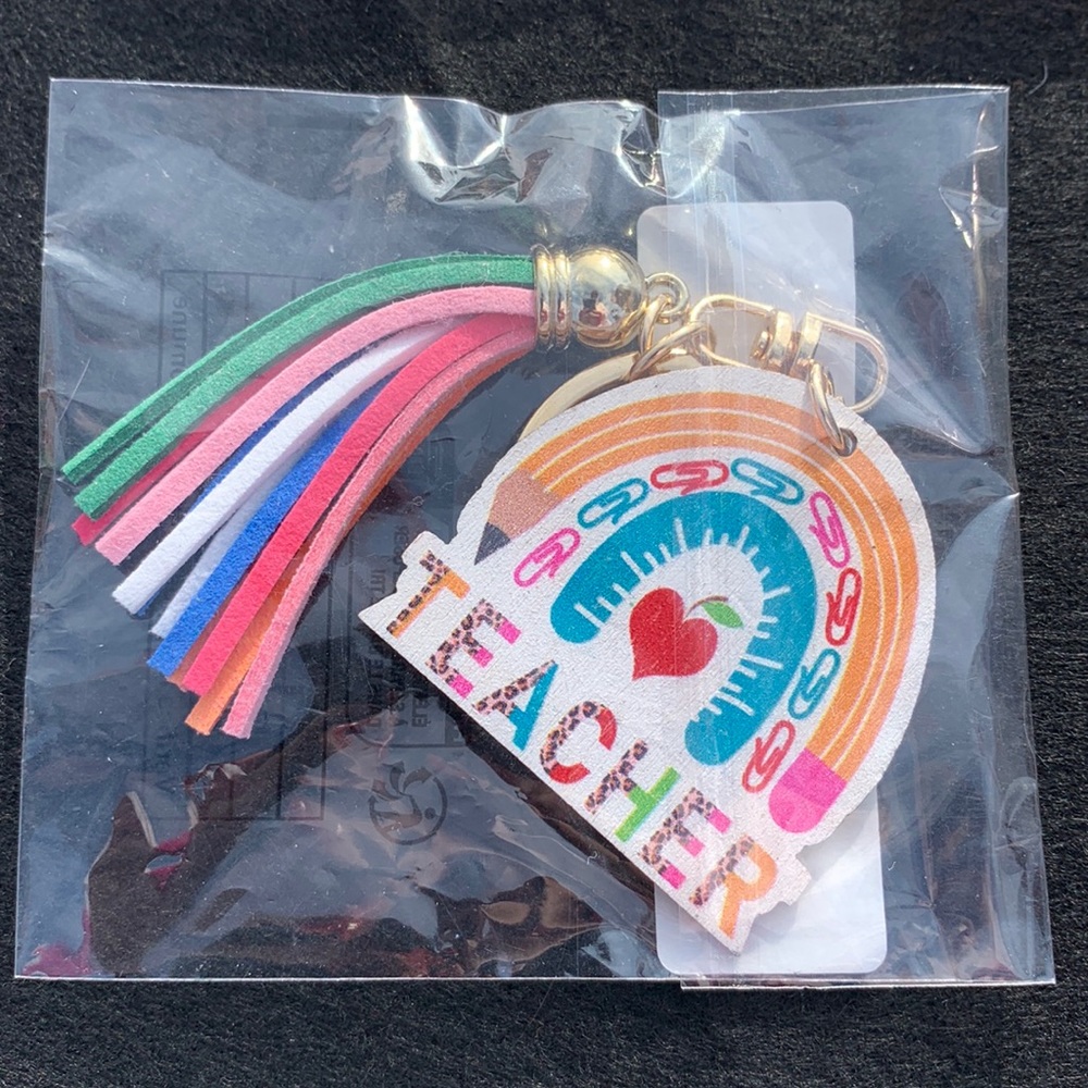 Teacher keychain, new in packaging